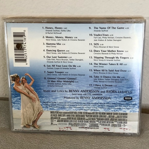 Mama Mia ABBA Movie Soundtrack Music CD Disc - Picture 2 of 4